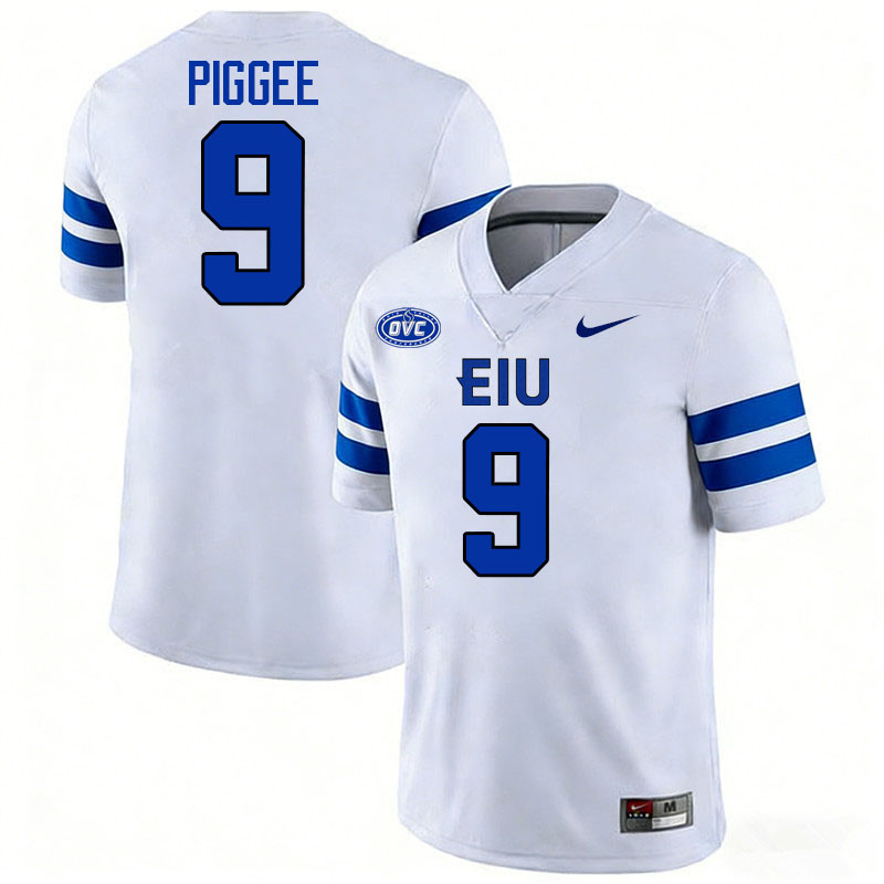 Eastern Illinois Panthers #9 Trevon Piggee College Football Jerseys,Uniforms-White